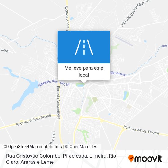 Rua Cristovão Colombo mapa