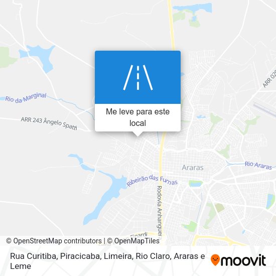 Rua Curitiba mapa