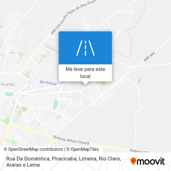 Rua Da Doméstica mapa