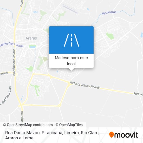 Rua Danio Mazon mapa