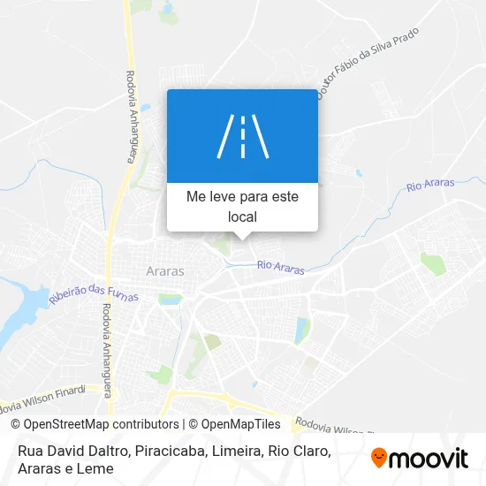 Rua David Daltro mapa