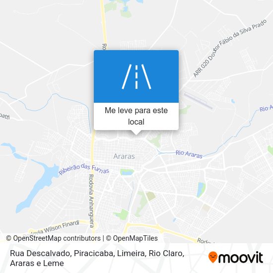 Rua Descalvado mapa