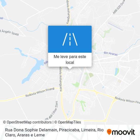 Rua Dona Sophie Delamain mapa
