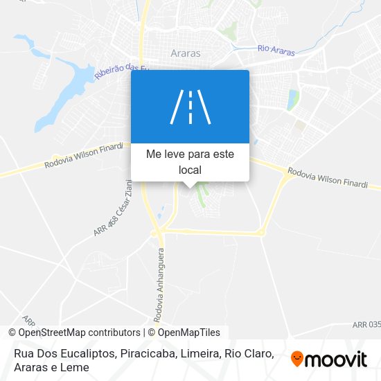 Rua Dos Eucaliptos mapa