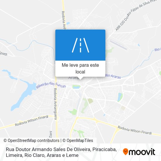 Rua Doutor Armando Sales De Oliveira mapa