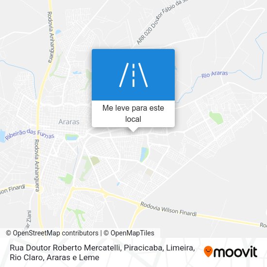 Rua Doutor Roberto Mercatelli mapa