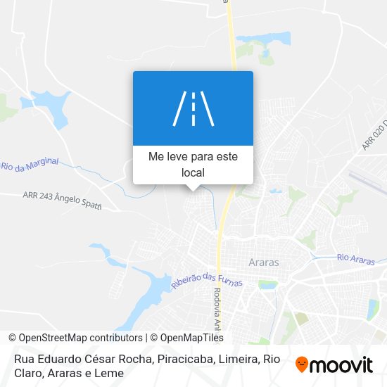 Rua Eduardo César Rocha mapa