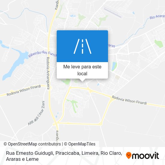 Rua Ernesto Guidugli mapa