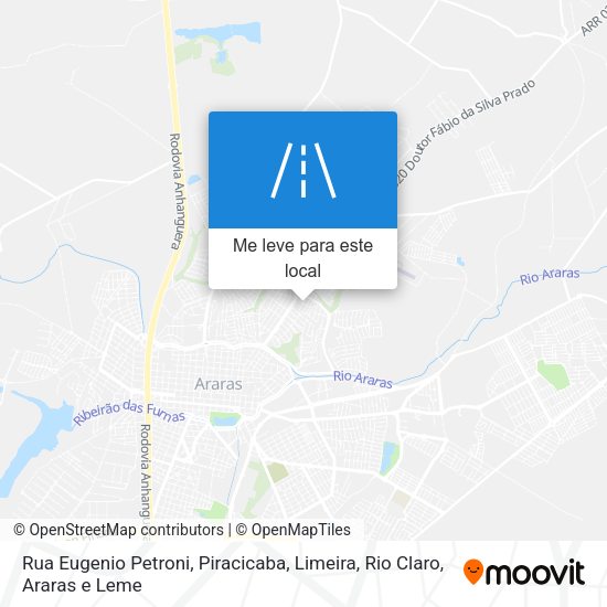 Rua Eugenio Petroni mapa