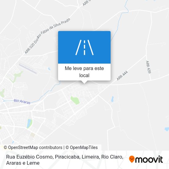 Rua Euzébio Cosmo mapa