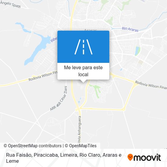 Rua Faisão mapa