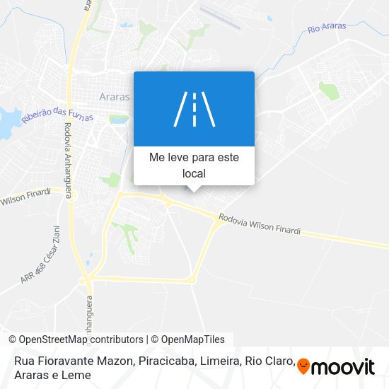 Rua Fioravante Mazon mapa