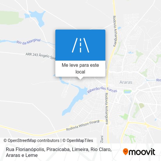 Rua Florianópolis mapa
