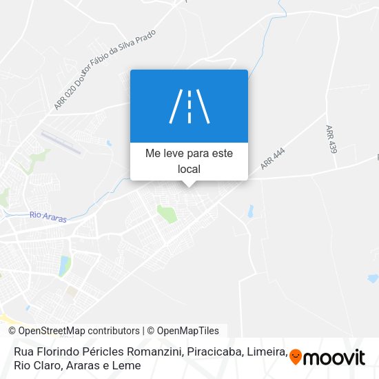 Rua Florindo Péricles Romanzini mapa