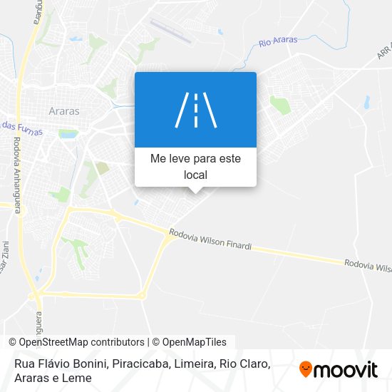 Rua Flávio Bonini mapa