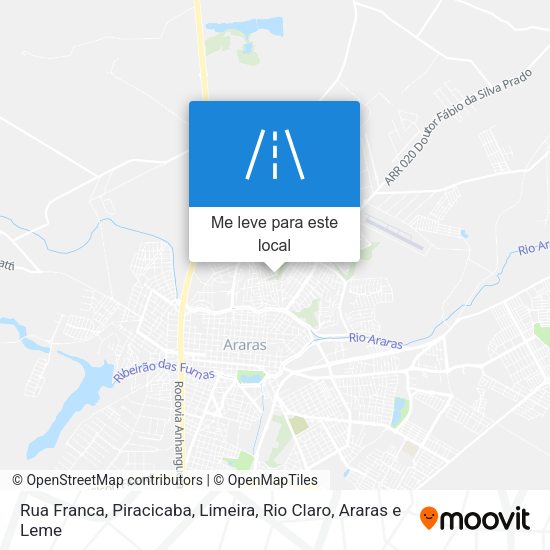 Rua Franca mapa