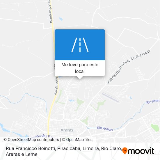 Rua Francisco Beinotti mapa