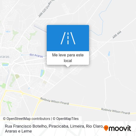 Rua Francisco Botelho mapa