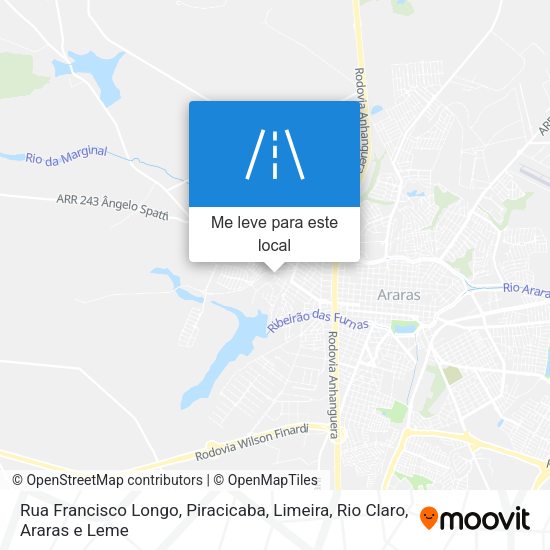 Rua Francisco Longo mapa