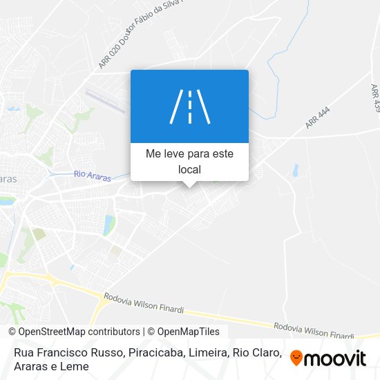 Rua Francisco Russo mapa