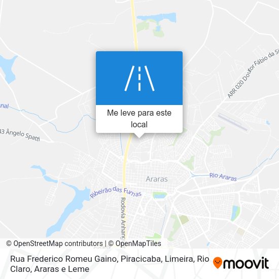 Rua Frederico Romeu Gaino mapa