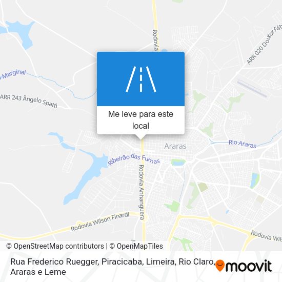Rua Frederico Ruegger mapa