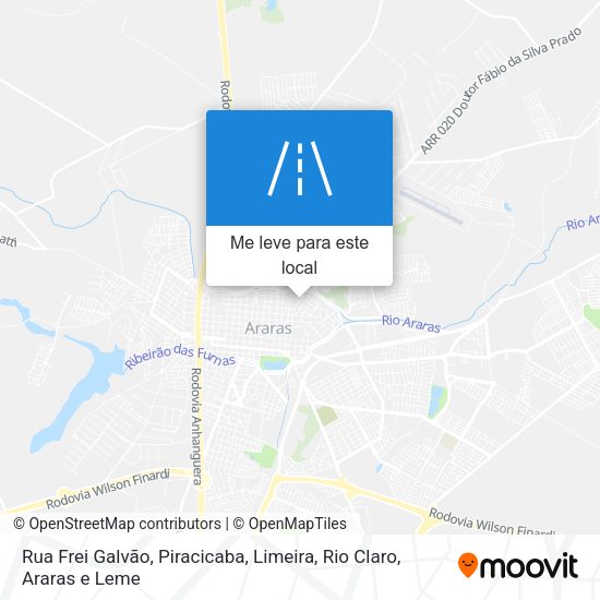 Rua Frei Galvão mapa