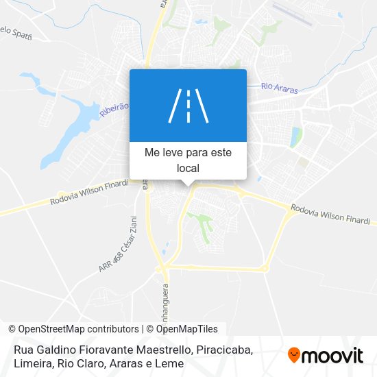 Rua Galdino Fioravante Maestrello mapa