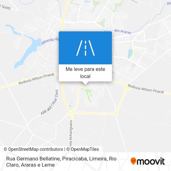 Rua Germano Bellatine mapa