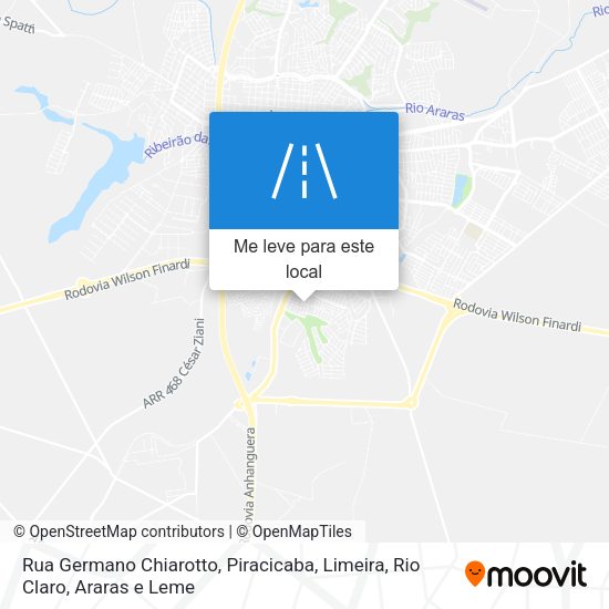 Rua Germano Chiarotto mapa