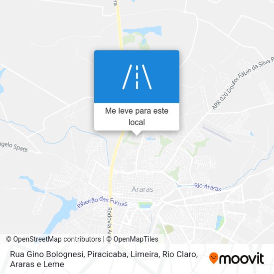 Rua Gino Bolognesi mapa