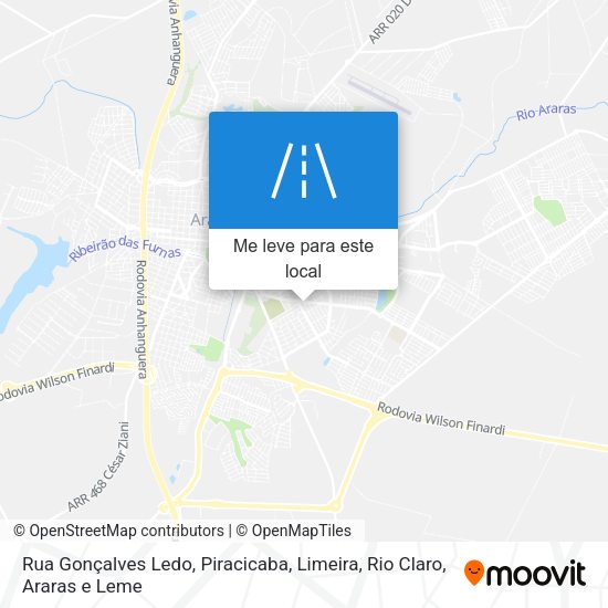 Rua Gonçalves Ledo mapa