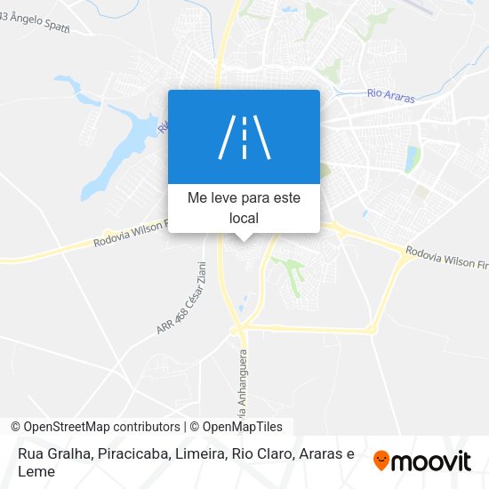 Rua Gralha mapa