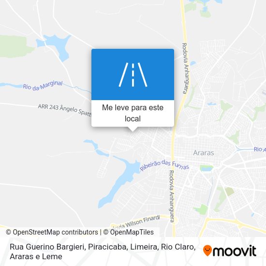Rua Guerino Bargieri mapa