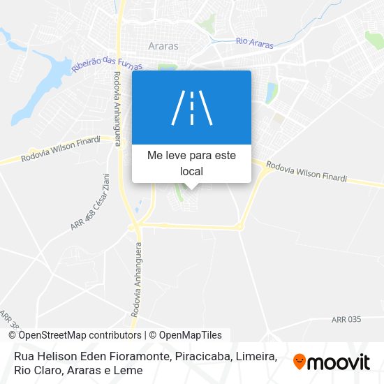 Rua Helison Eden Fioramonte mapa