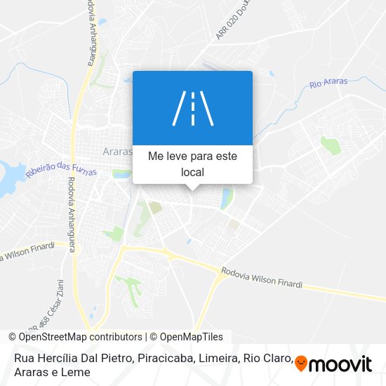 Rua Hercília Dal Pietro mapa
