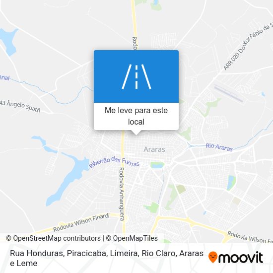 Rua Honduras mapa