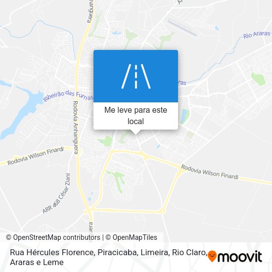 Rua Hércules Florence mapa
