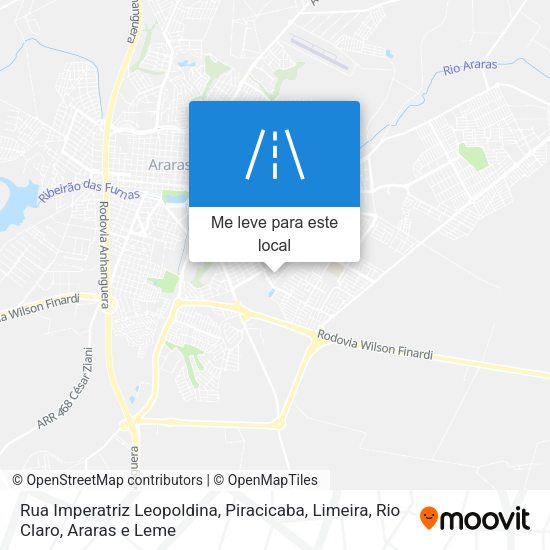 Rua Imperatriz Leopoldina mapa