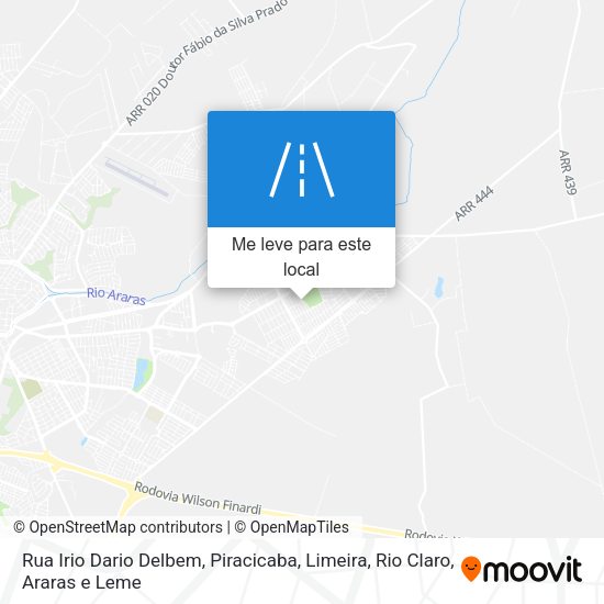 Rua Irio Dario Delbem mapa