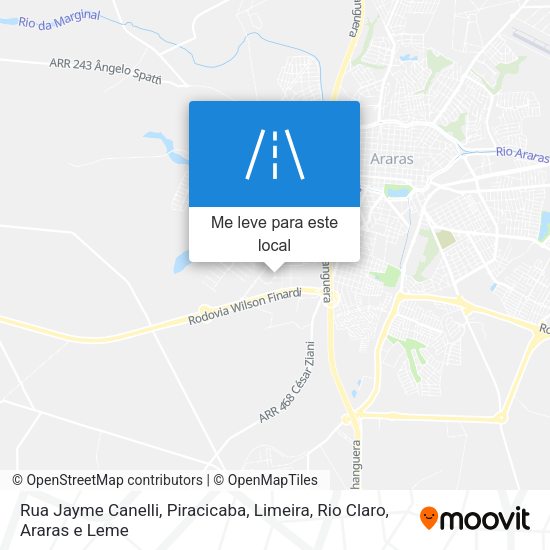 Rua Jayme Canelli mapa