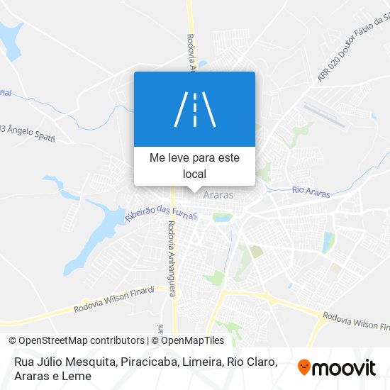 Rua Júlio Mesquita mapa