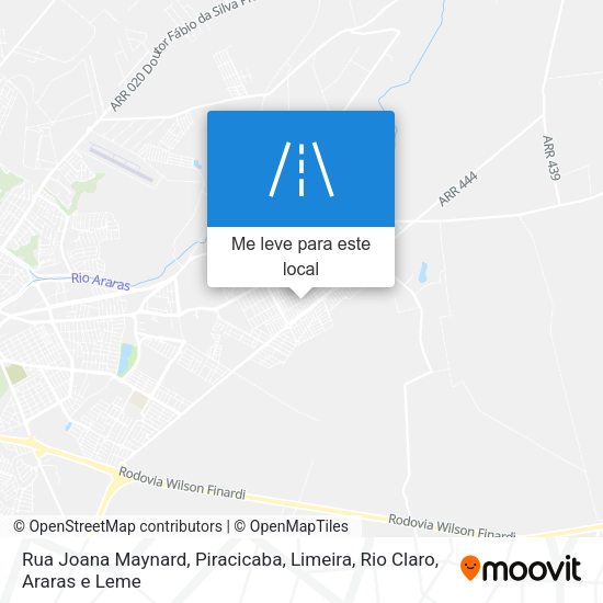 Rua Joana Maynard mapa
