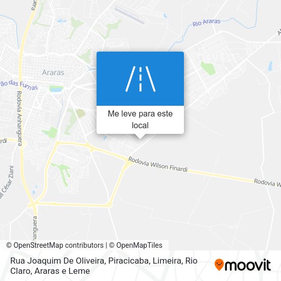 Rua Joaquim De Oliveira mapa