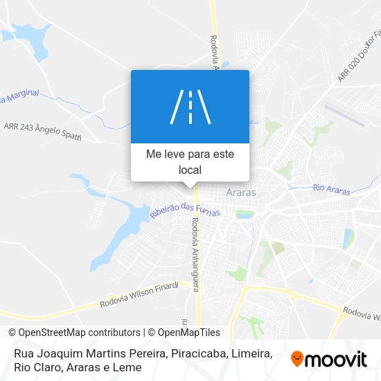 Rua Joaquim Martins Pereira mapa