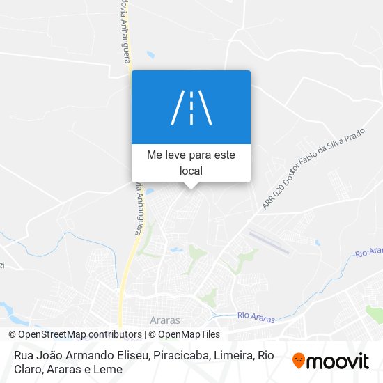 Rua João Armando Eliseu mapa