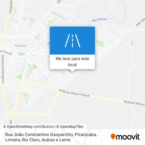Rua João Constantino Gasparotto mapa