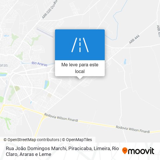 Rua João Domingos Marchi mapa