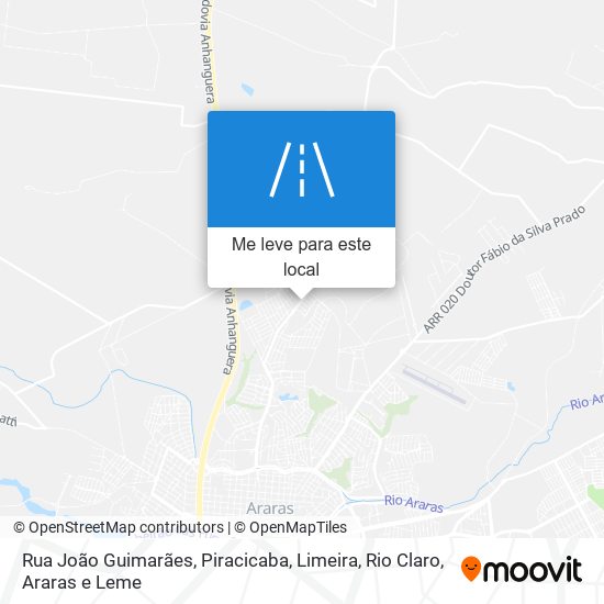 Rua João Guimarães mapa