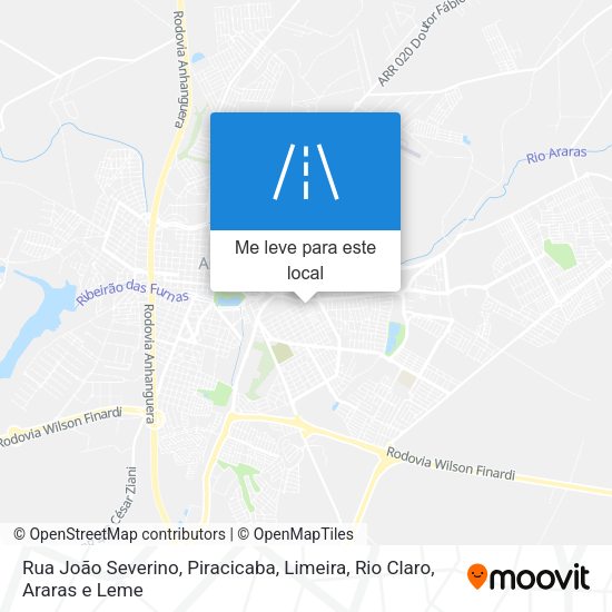 Rua João Severino mapa
